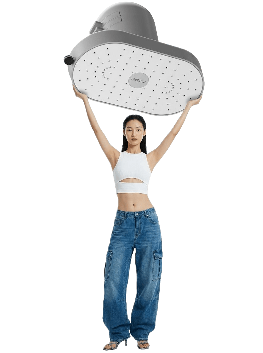 Girl with Freckld Showerhead